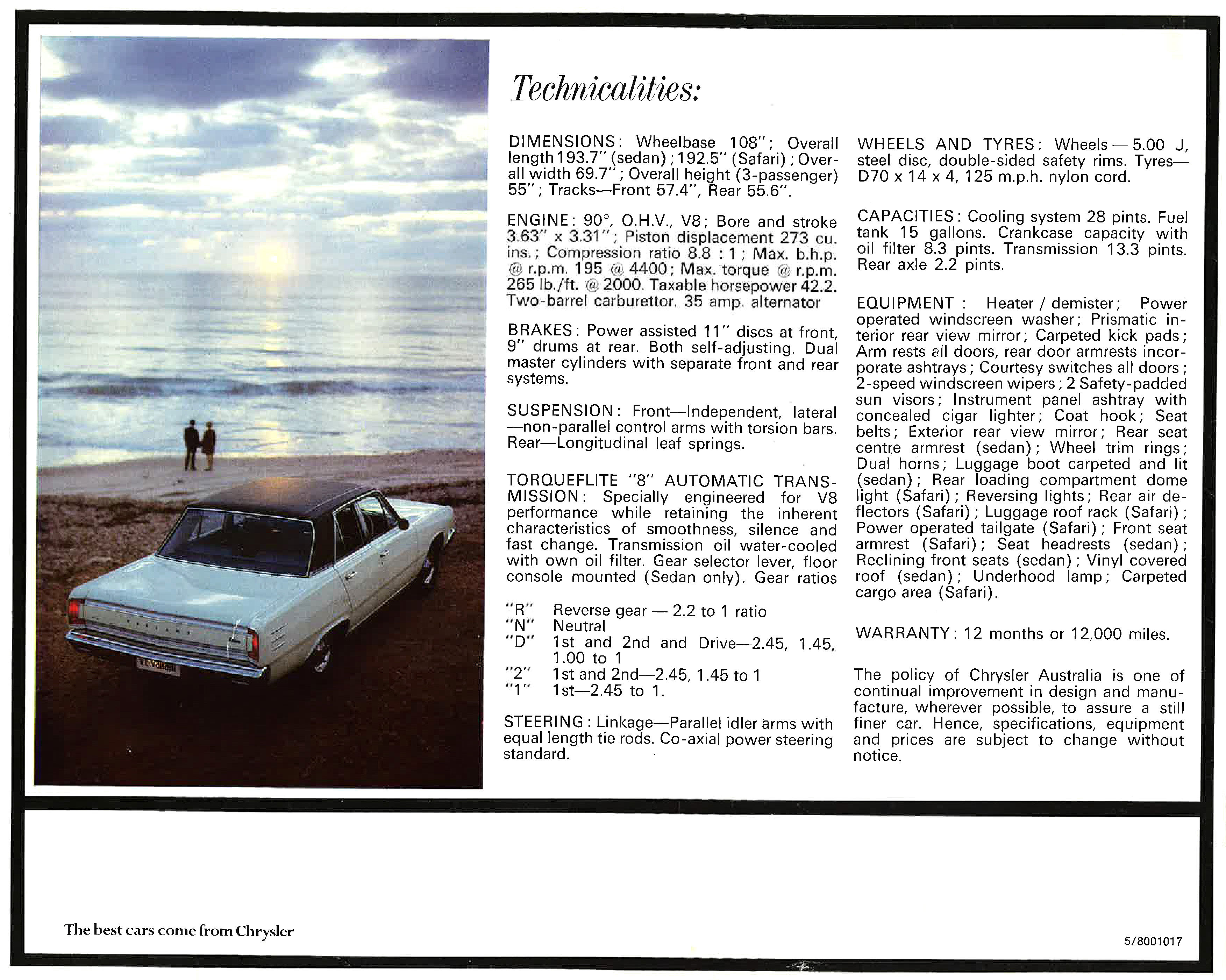 1967 Valiant VE V8 VIP - Australia page_08