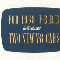 1938 Ford Foldout - Australia
