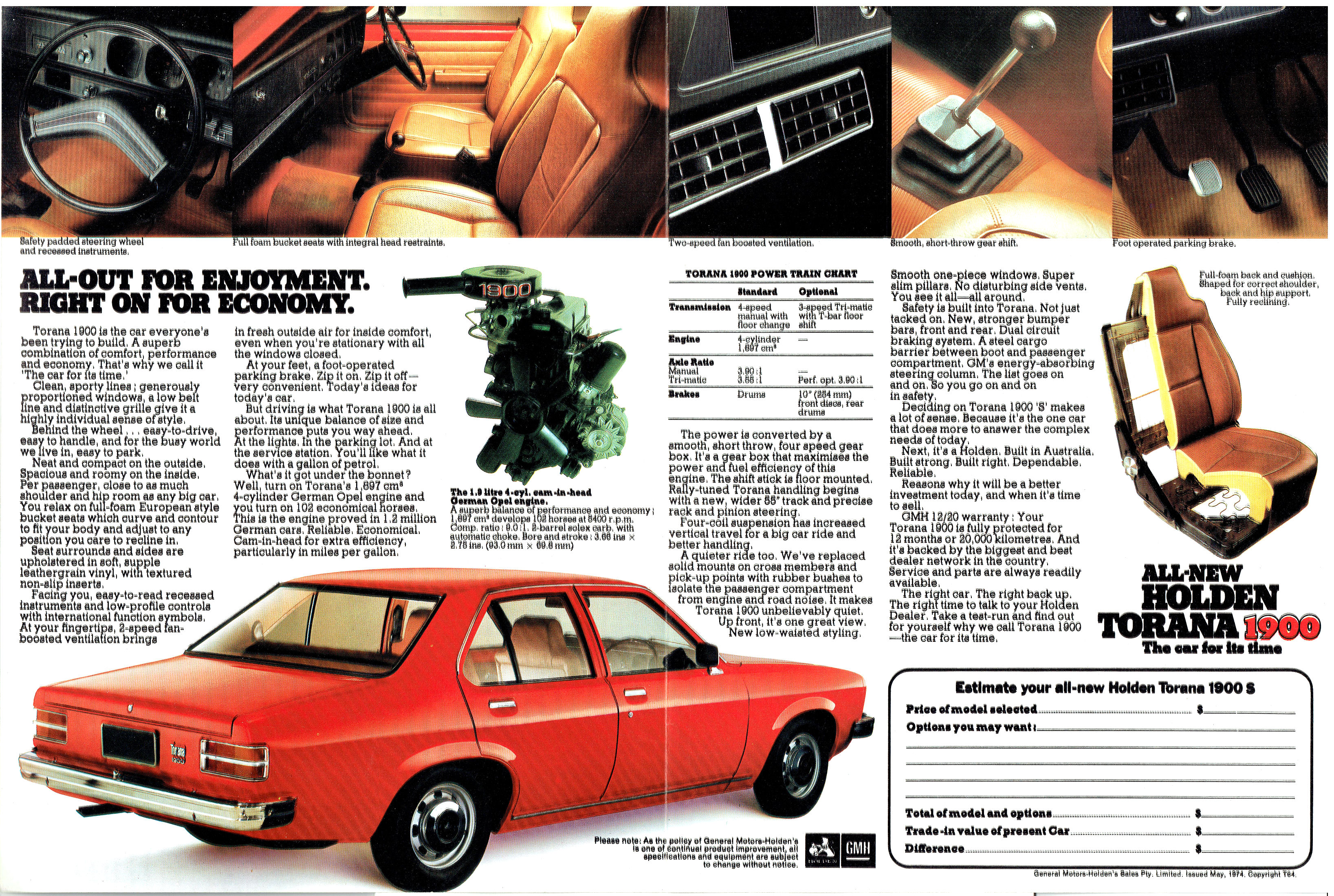 1974 Holden LH Torana 1900-02