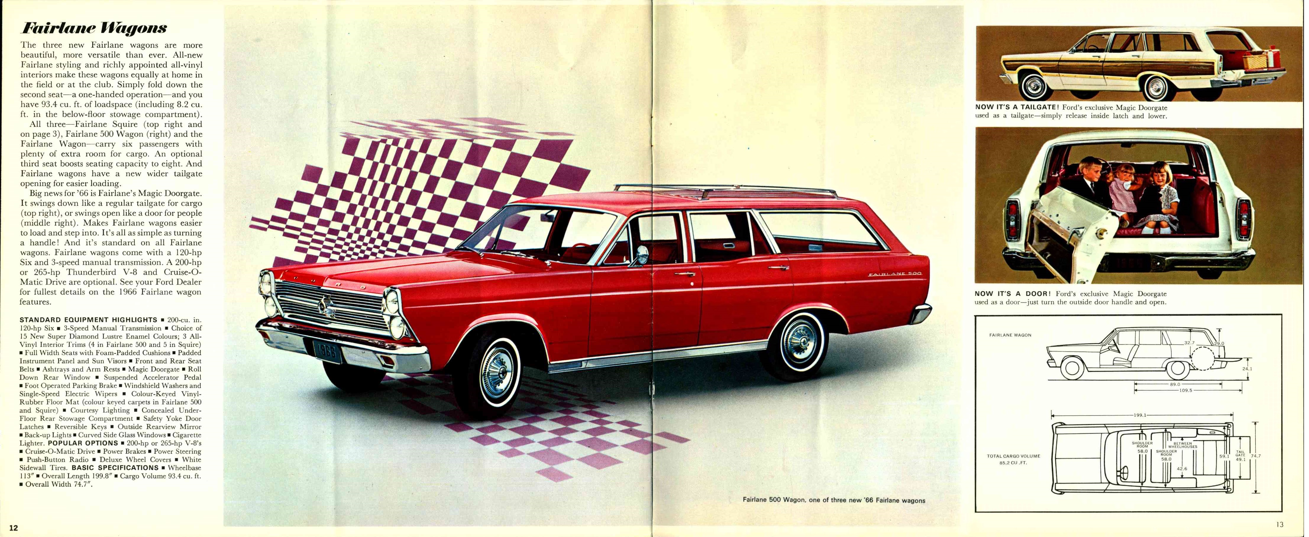 1966 Ford Fairlane Brochure Canada 12-13