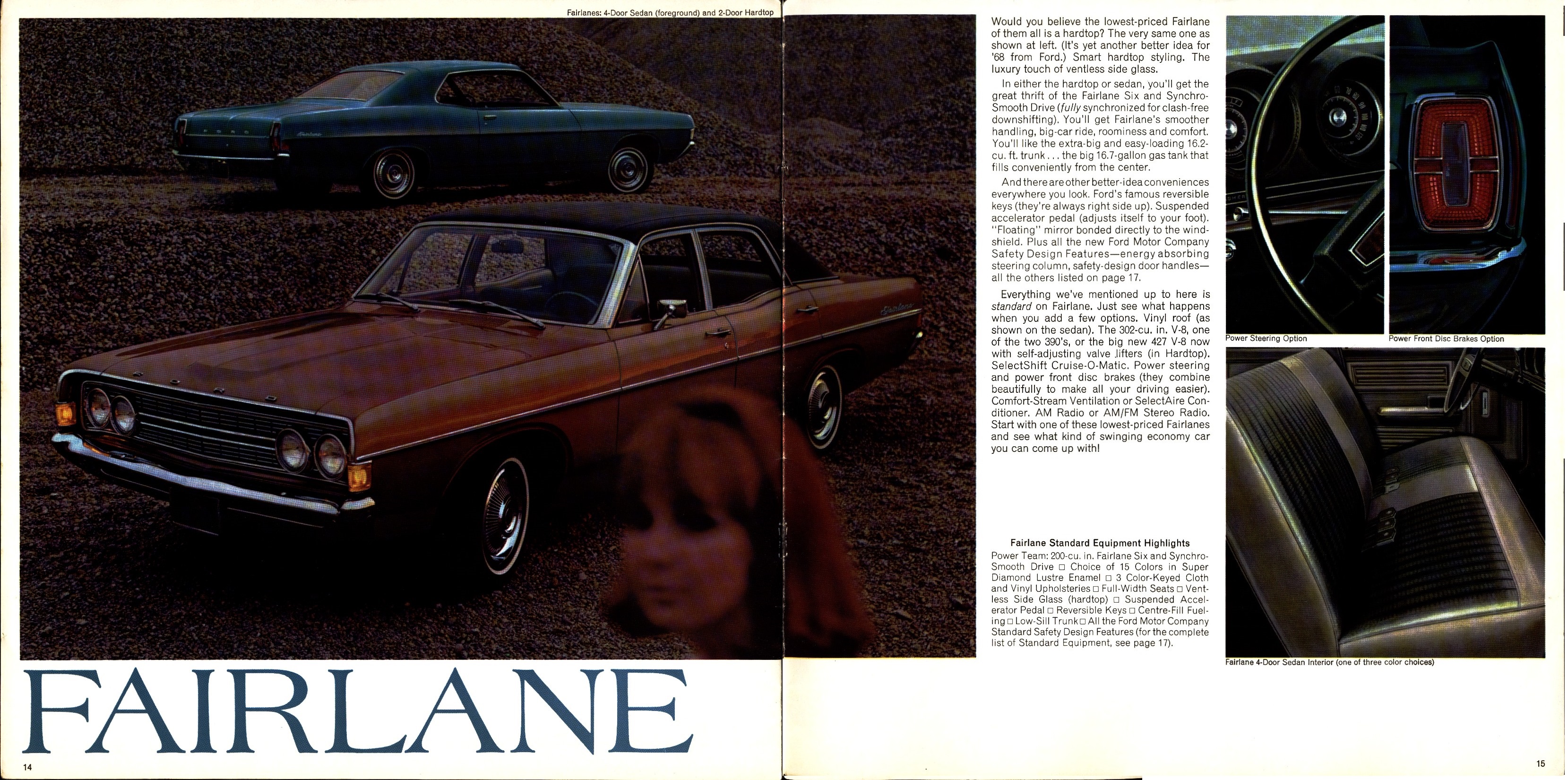 1968 Ford Torino and Fairlane Brochure Canada 14-15