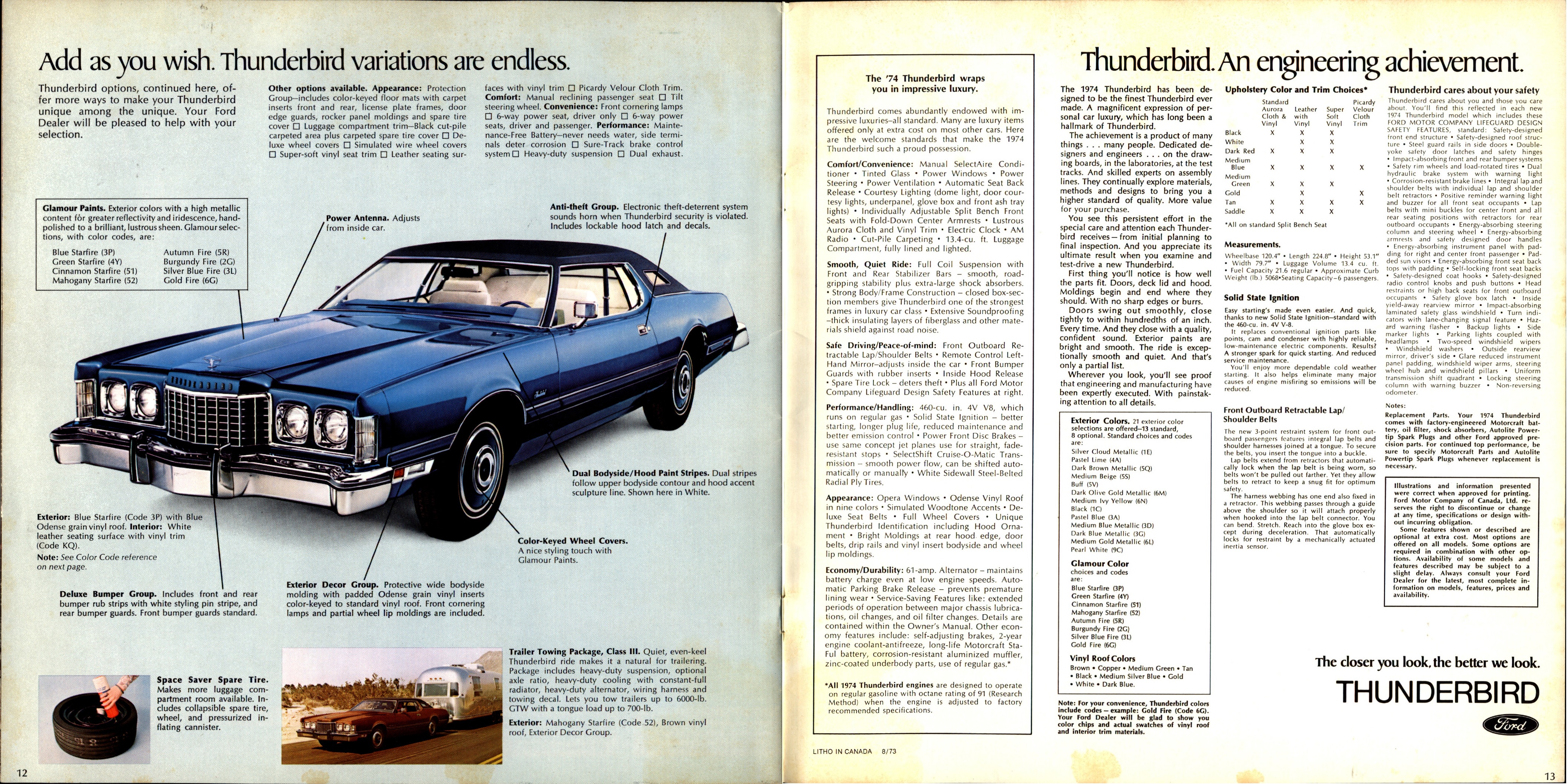 1974 Ford Thunderbird Canada 12-13