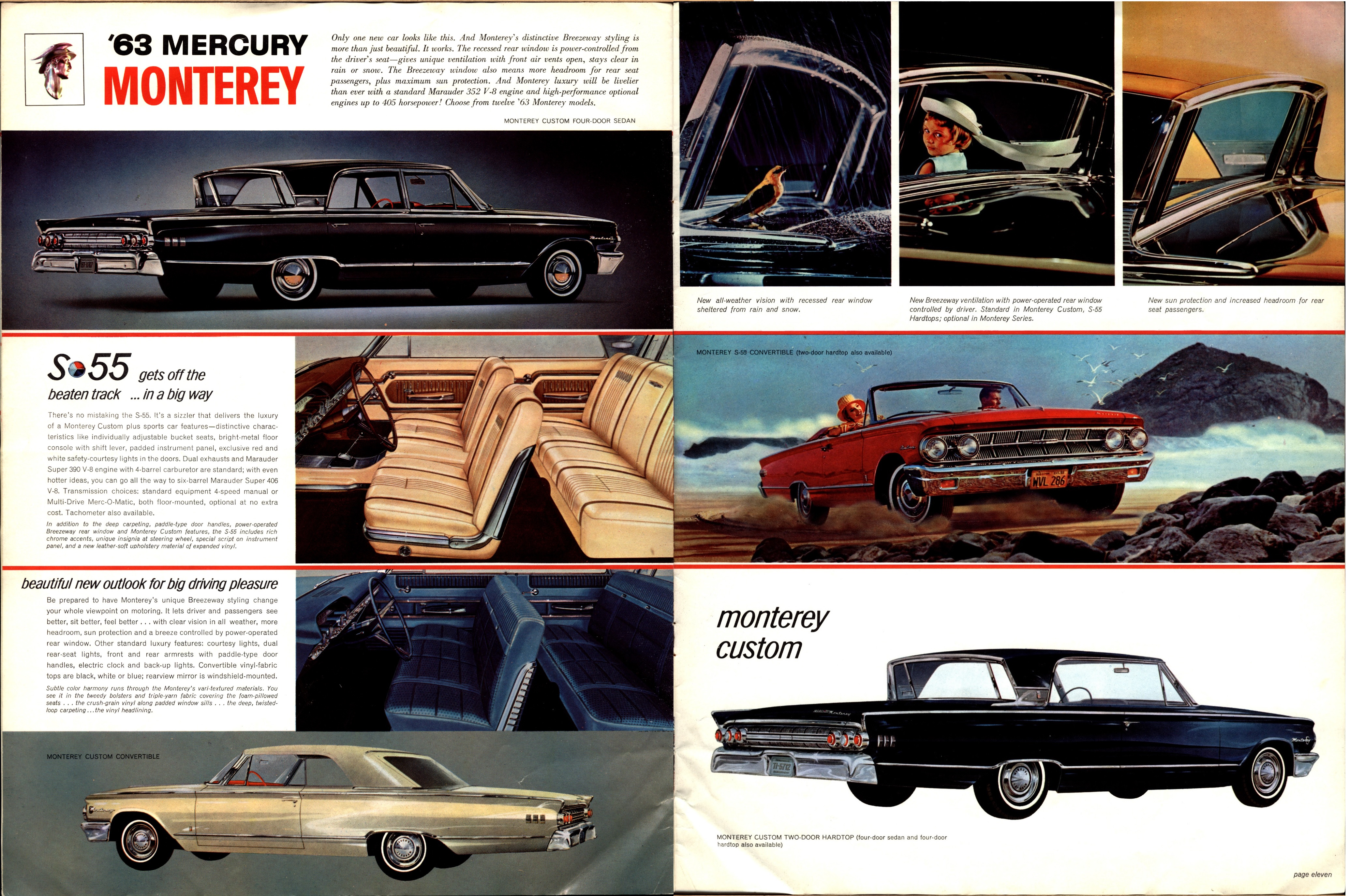 1963 Mercury Full Line Brochure Canada 10-11