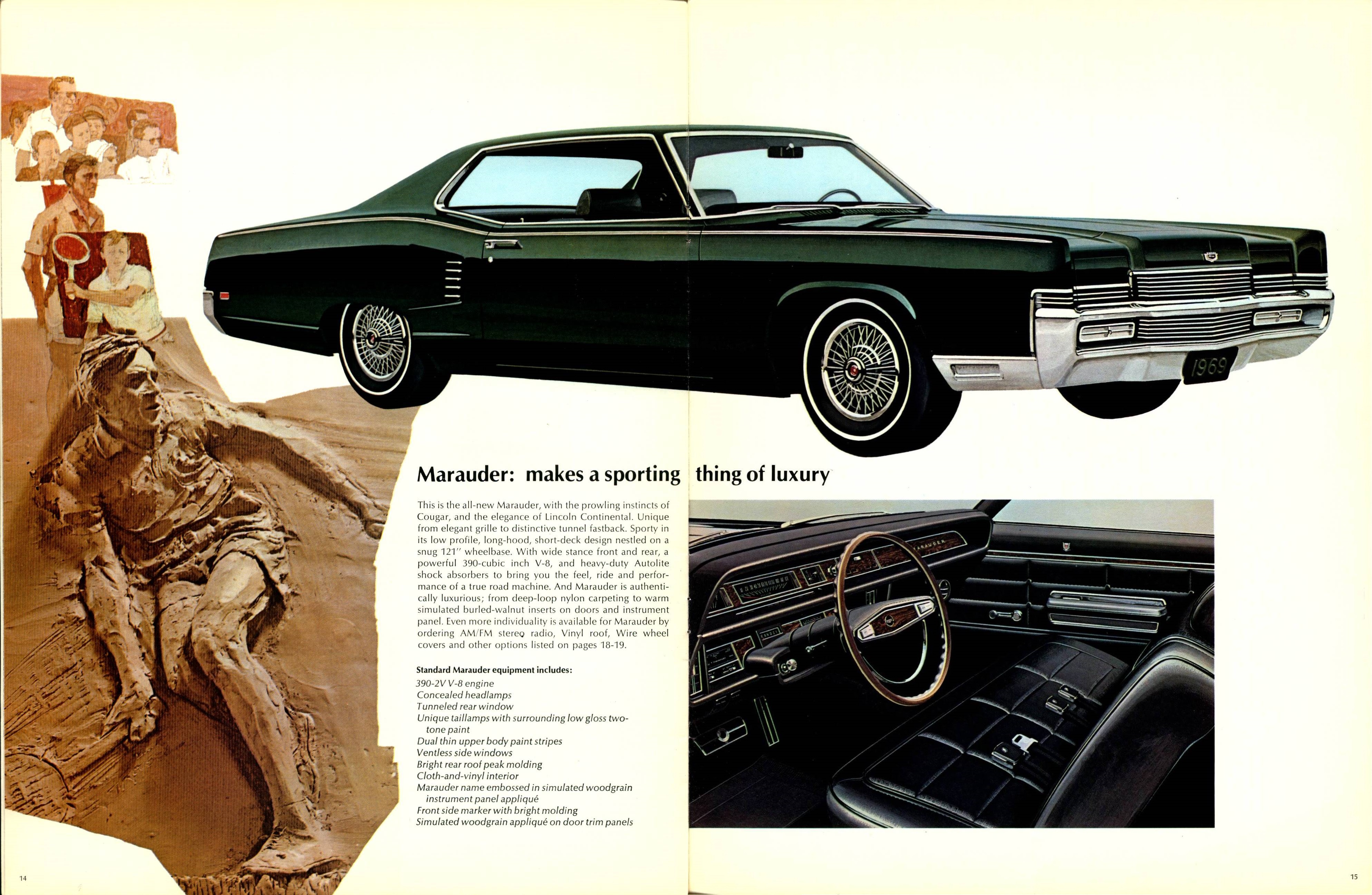 1969 Mercury Marquis & Marauder  Brochure (Cdn) 14-15
