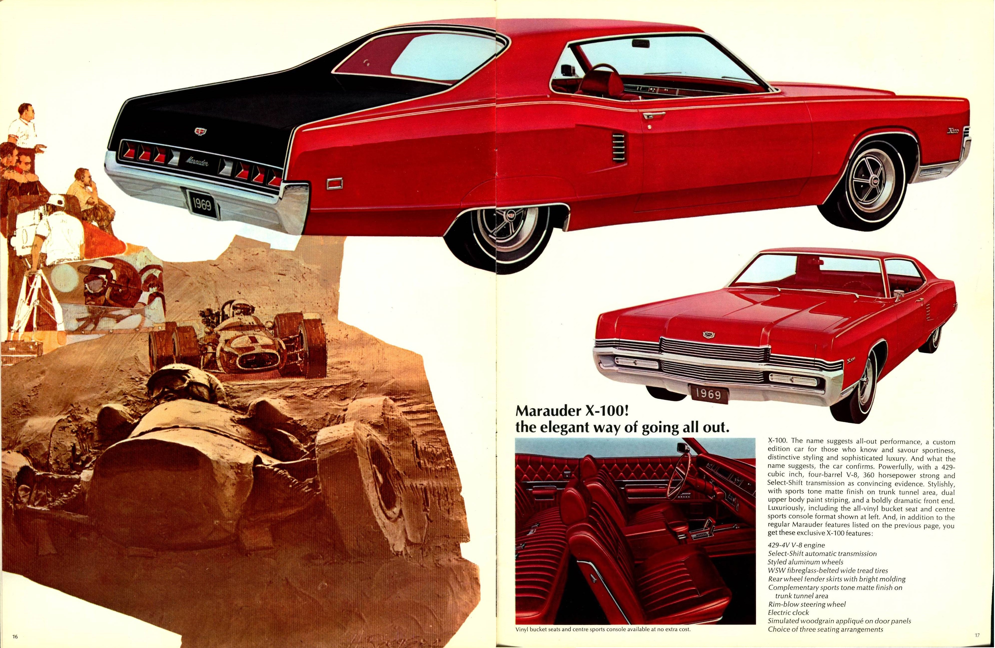 1969 Mercury Marquis & Marauder  Brochure (Cdn) 16-17