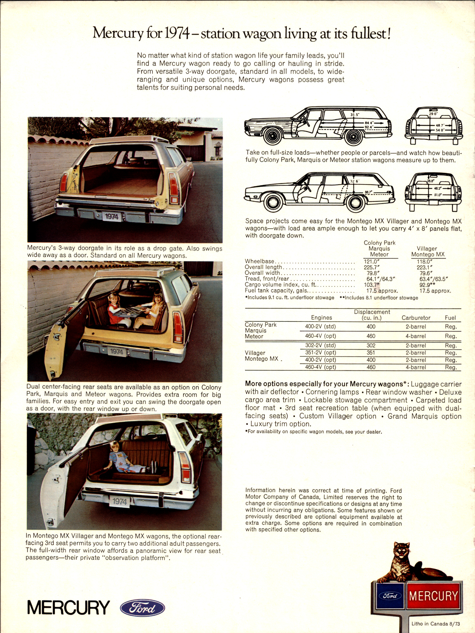 1974 Mercury Wagons Brochure Canada 08