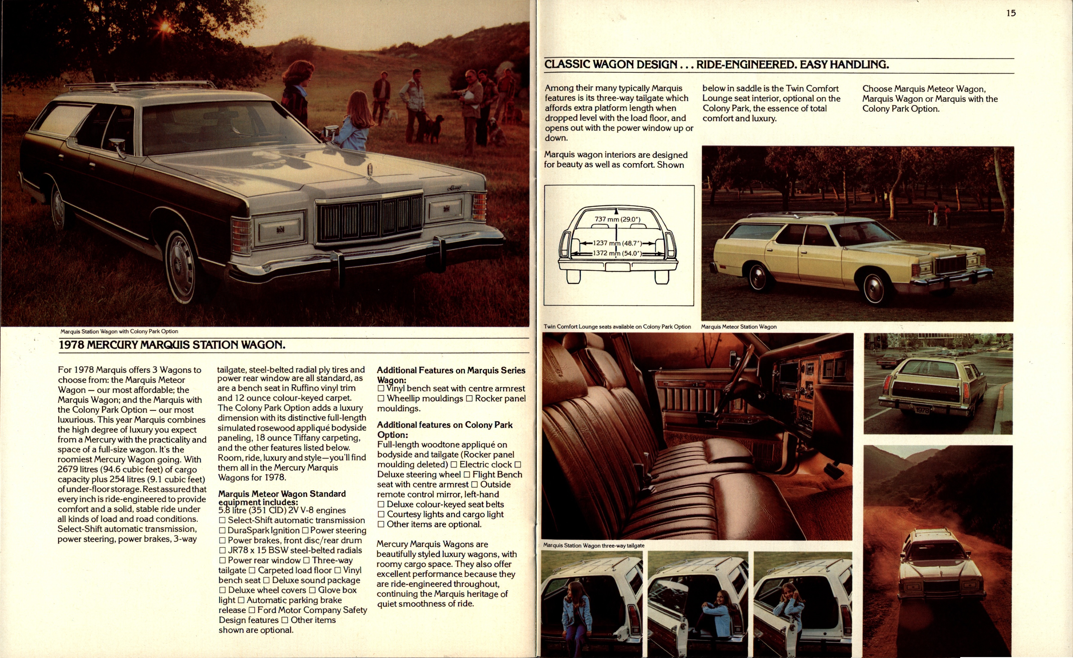 1978 Mercury Marquis Brochure (Cdn)  14-15