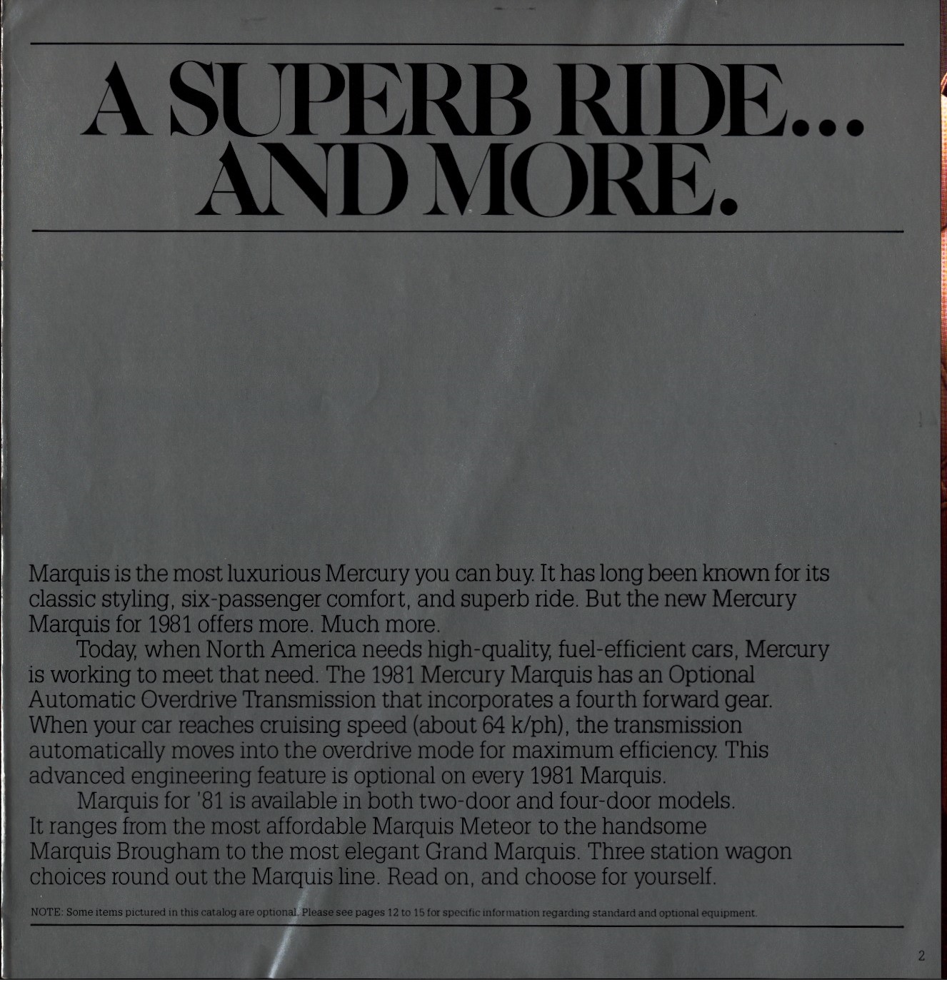 1981 Mercury Marquis Brochure Canada 02