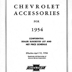 1954-Chevrolet-Accessories-Price-List