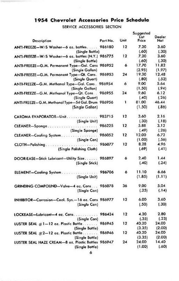 1954_Chevrolet_Accessory_Prices-06