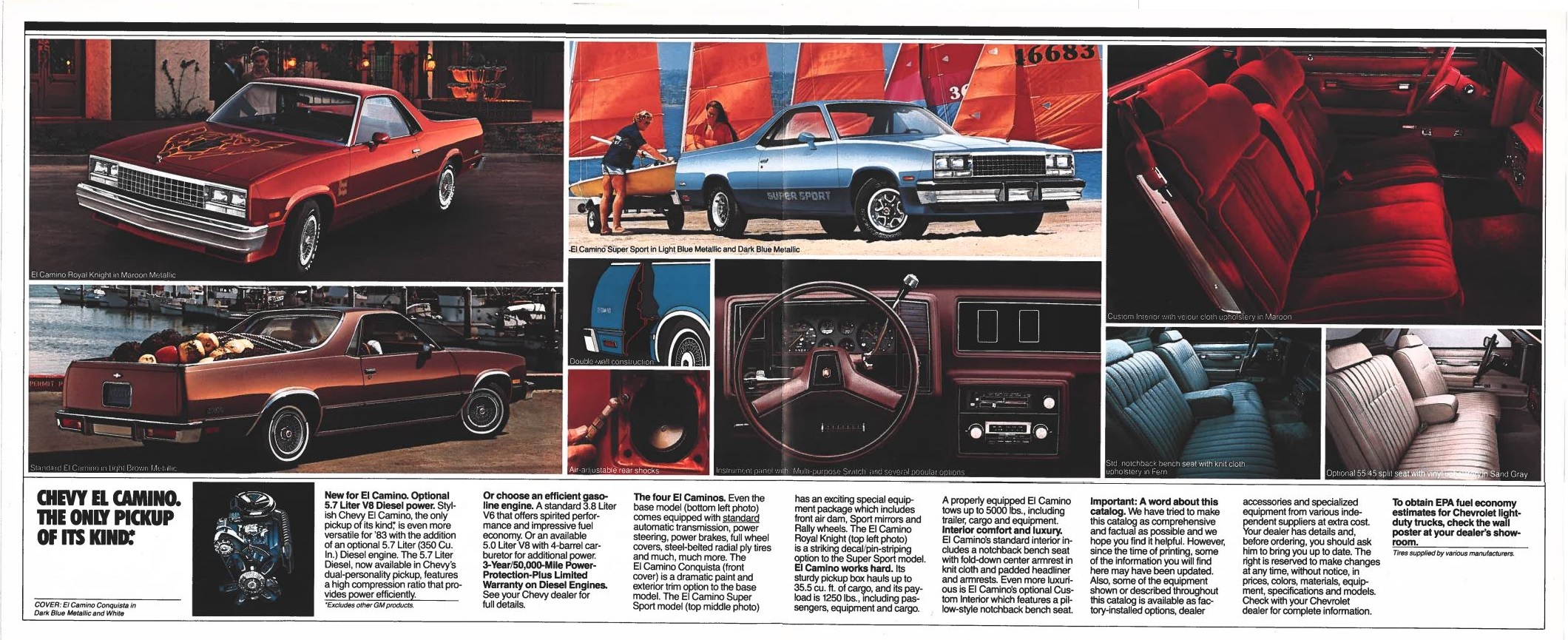 1983 Chevrolet El Camino Brochure 02-03