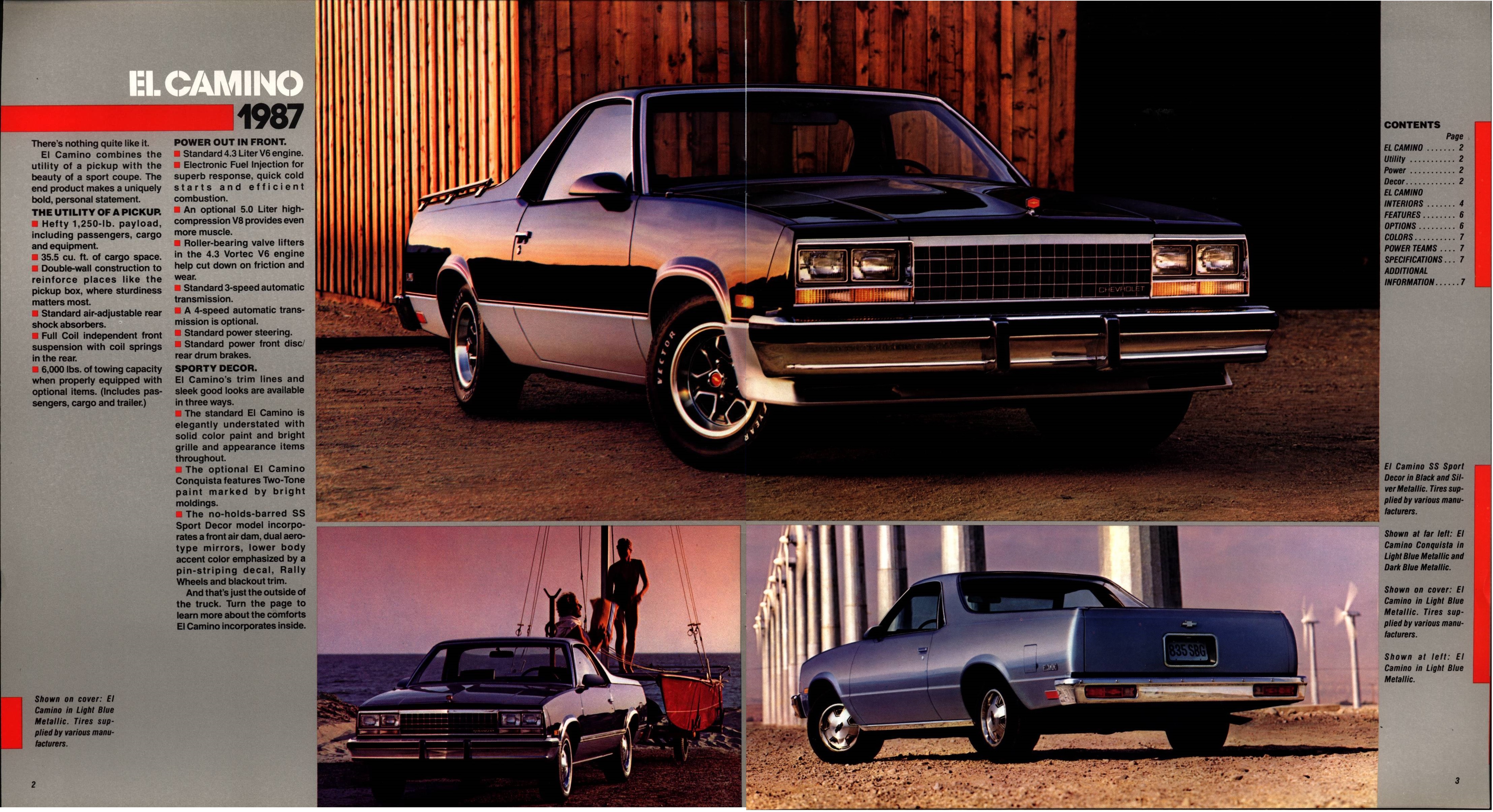 1987 Chevrolet El Camino Brochure 02-03