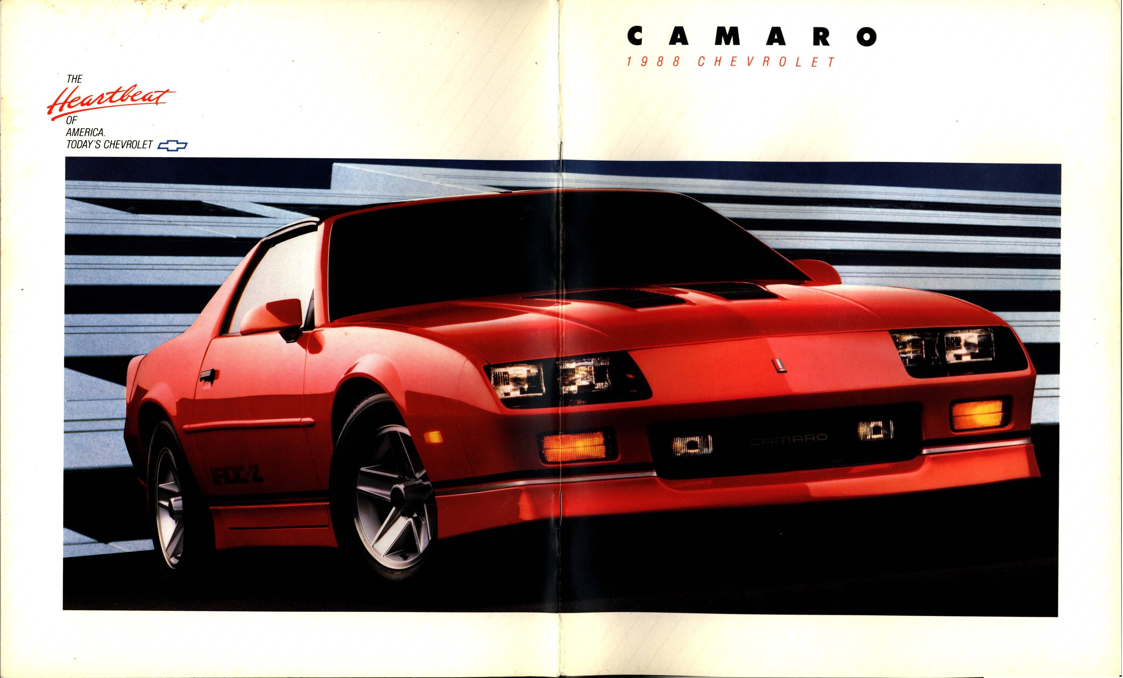 1988 Chevrolet Camaro Brochure 20-00
