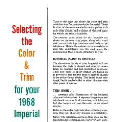 1968 Imperial Color  amp  Trim-01