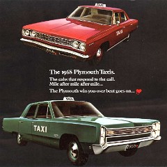 1968 Plymouth Taxi Brochure