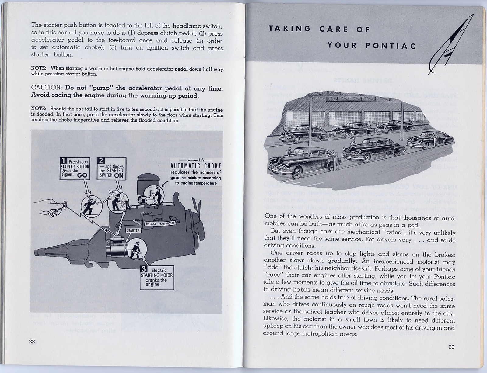 1950_Pontiac_owner_s_manual_-_Pg_22_-_23
