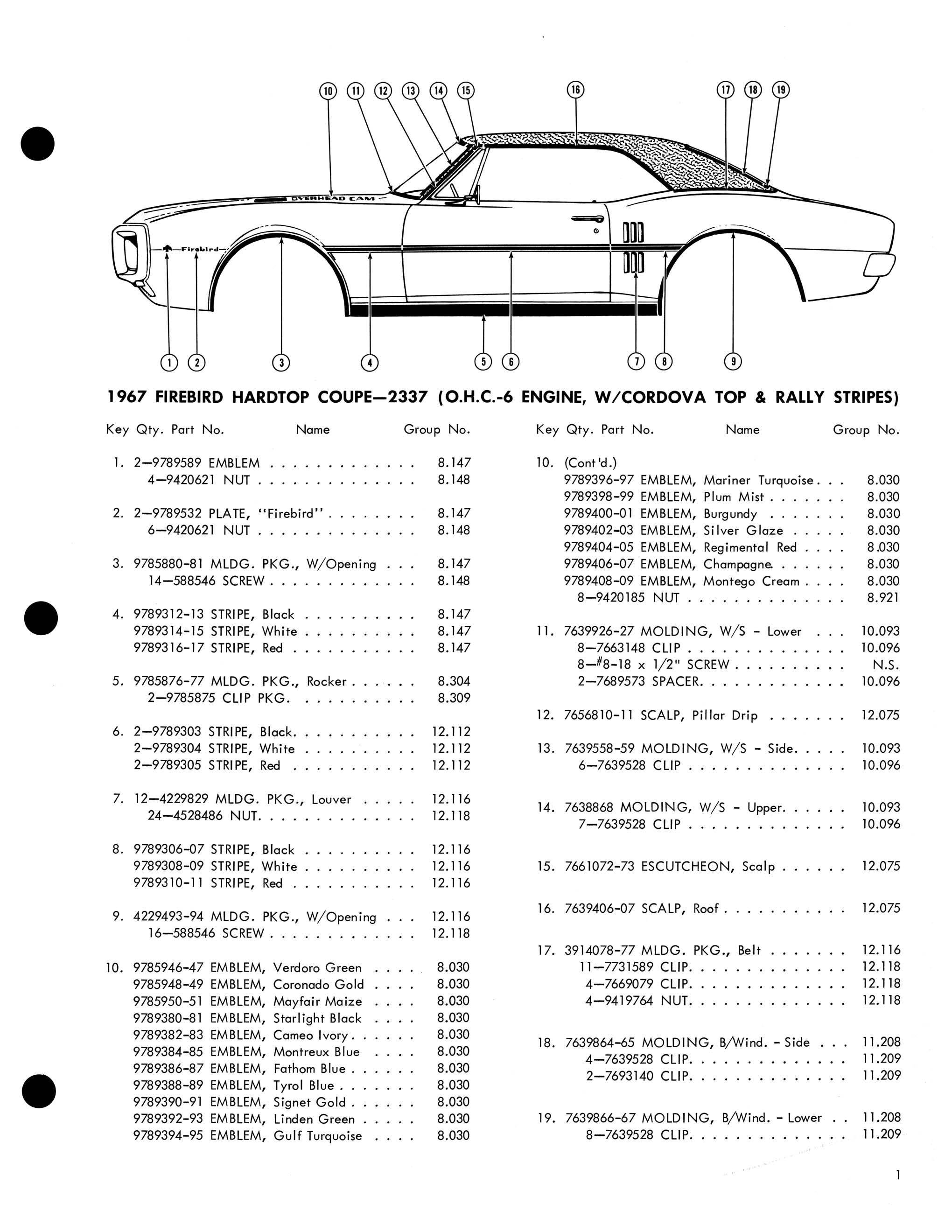 1967 Pontiac Molding and Clip Catalog-01