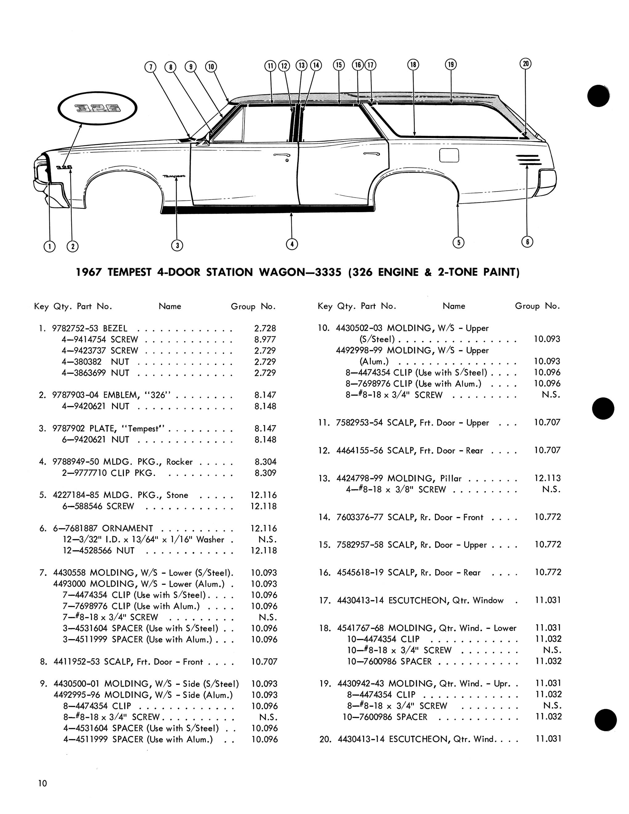 1967 Pontiac Molding and Clip Catalog-10
