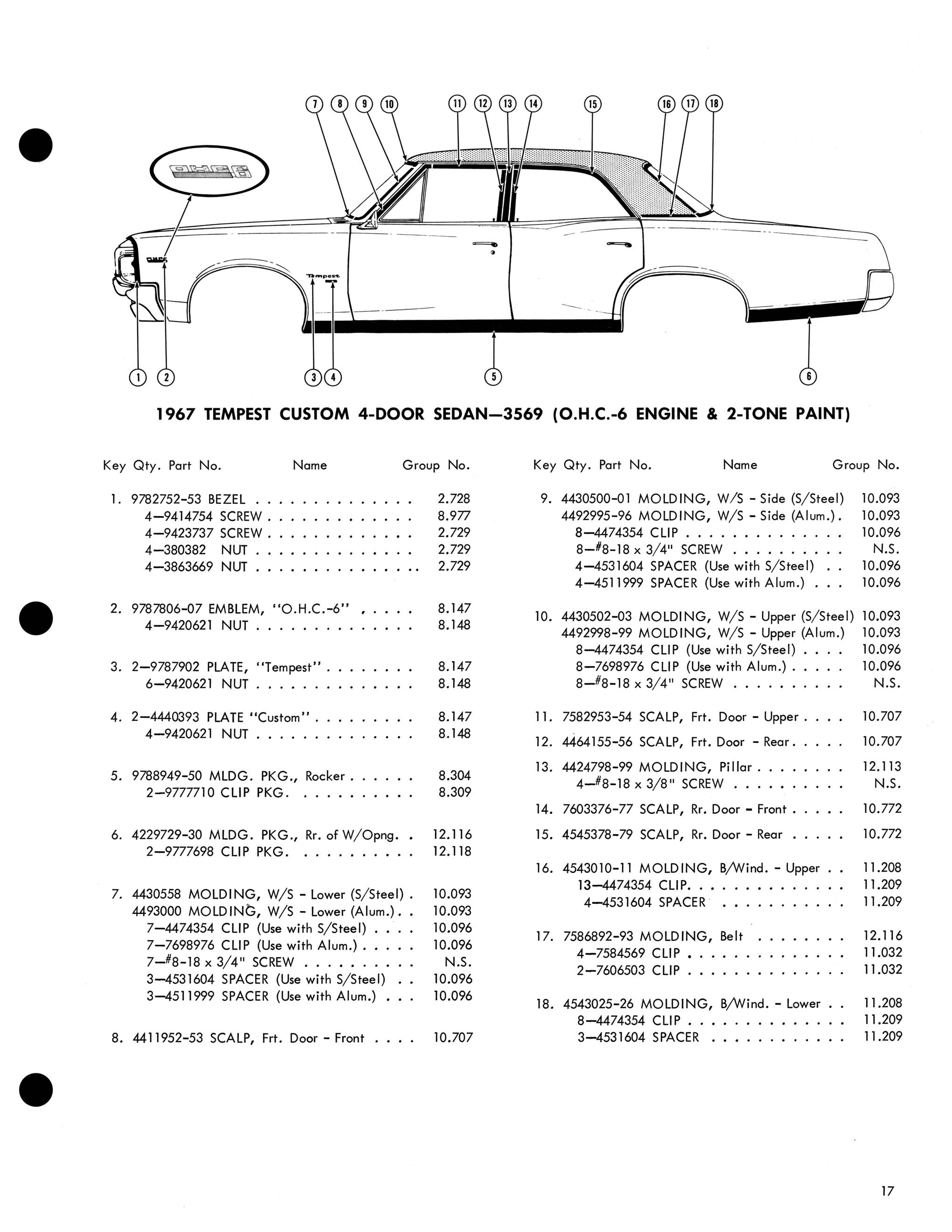 1967 Pontiac Molding and Clip Catalog-17