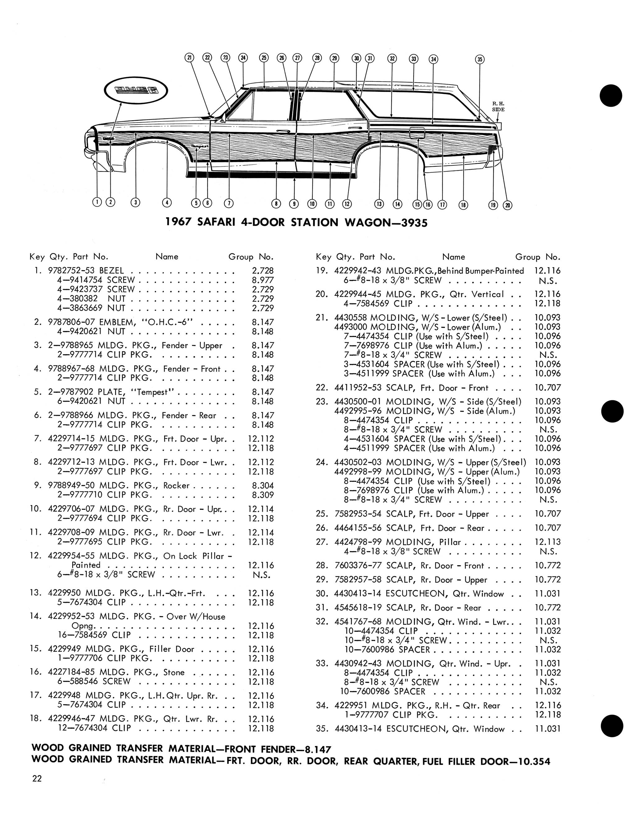 1967 Pontiac Molding and Clip Catalog-22