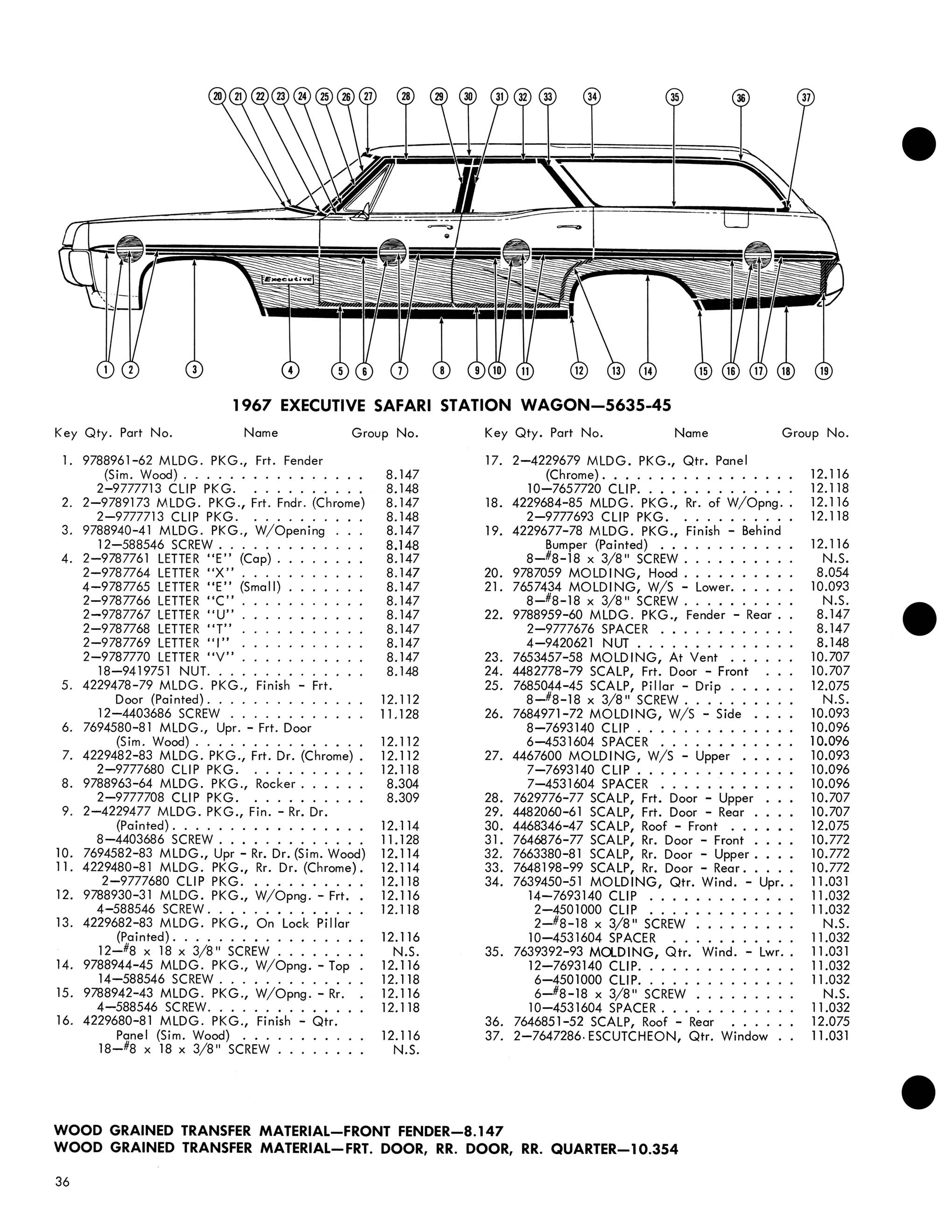 1967 Pontiac Molding and Clip Catalog-36