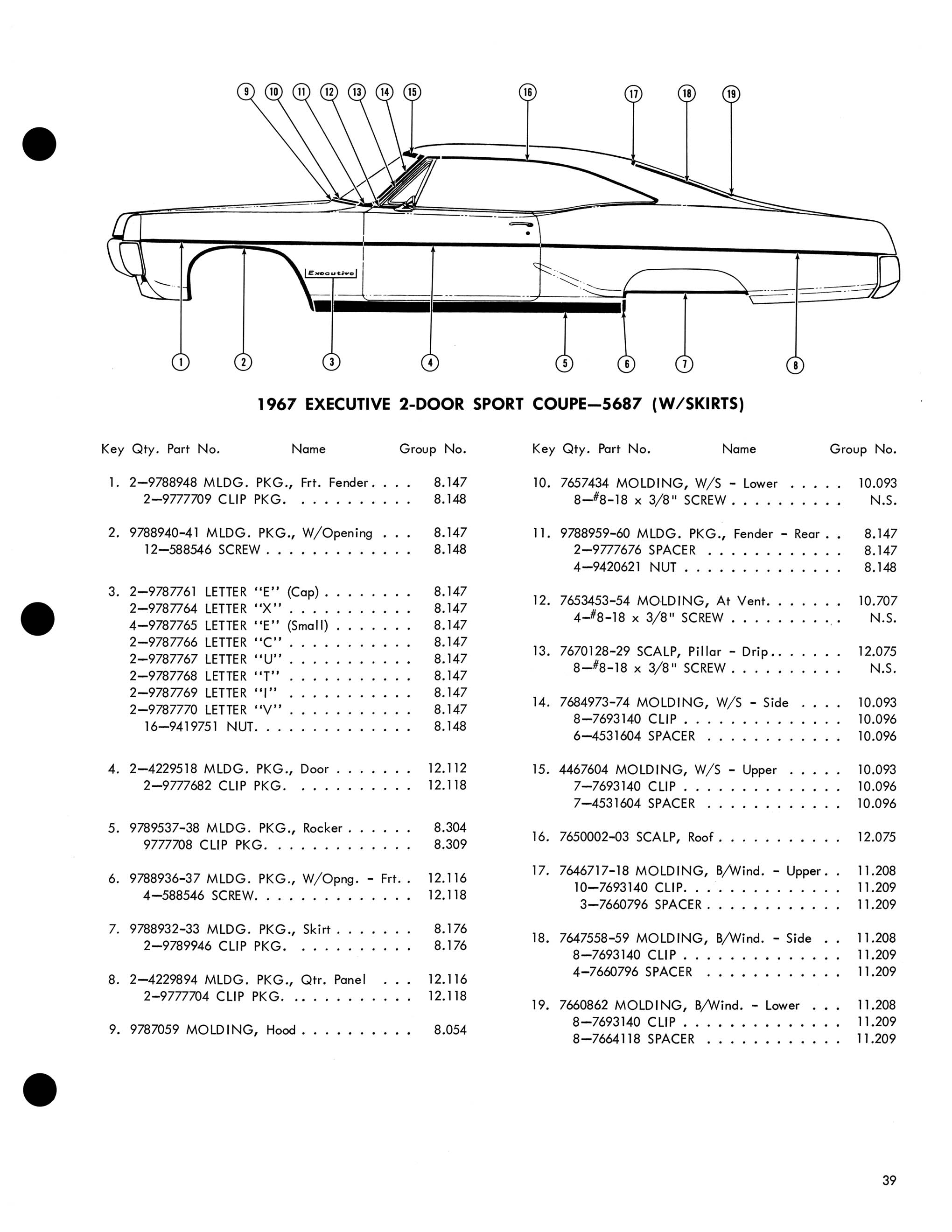 1967 Pontiac Molding and Clip Catalog-39