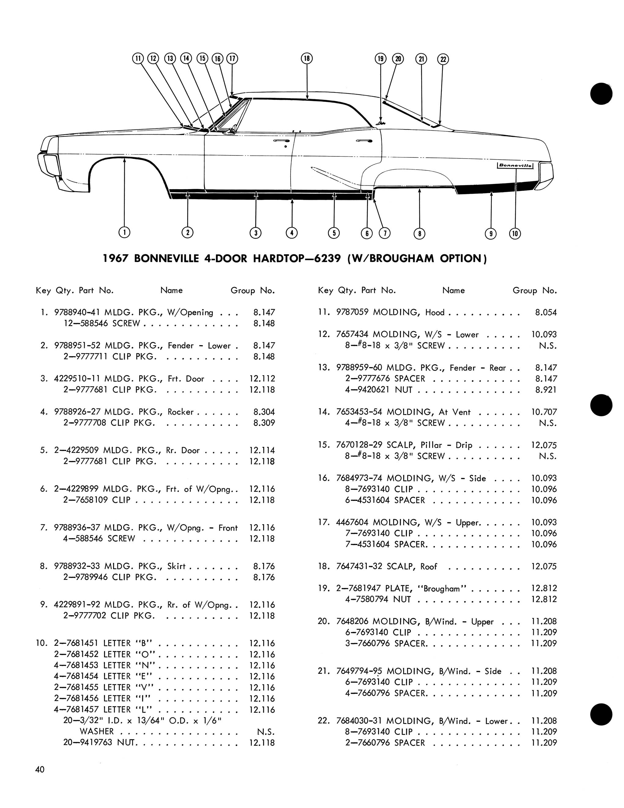 1967 Pontiac Molding and Clip Catalog-40