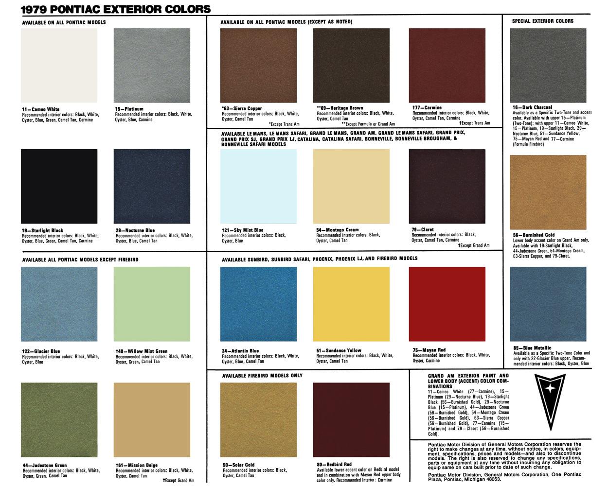 1979 Pontiac Colors & Interiors-27-29