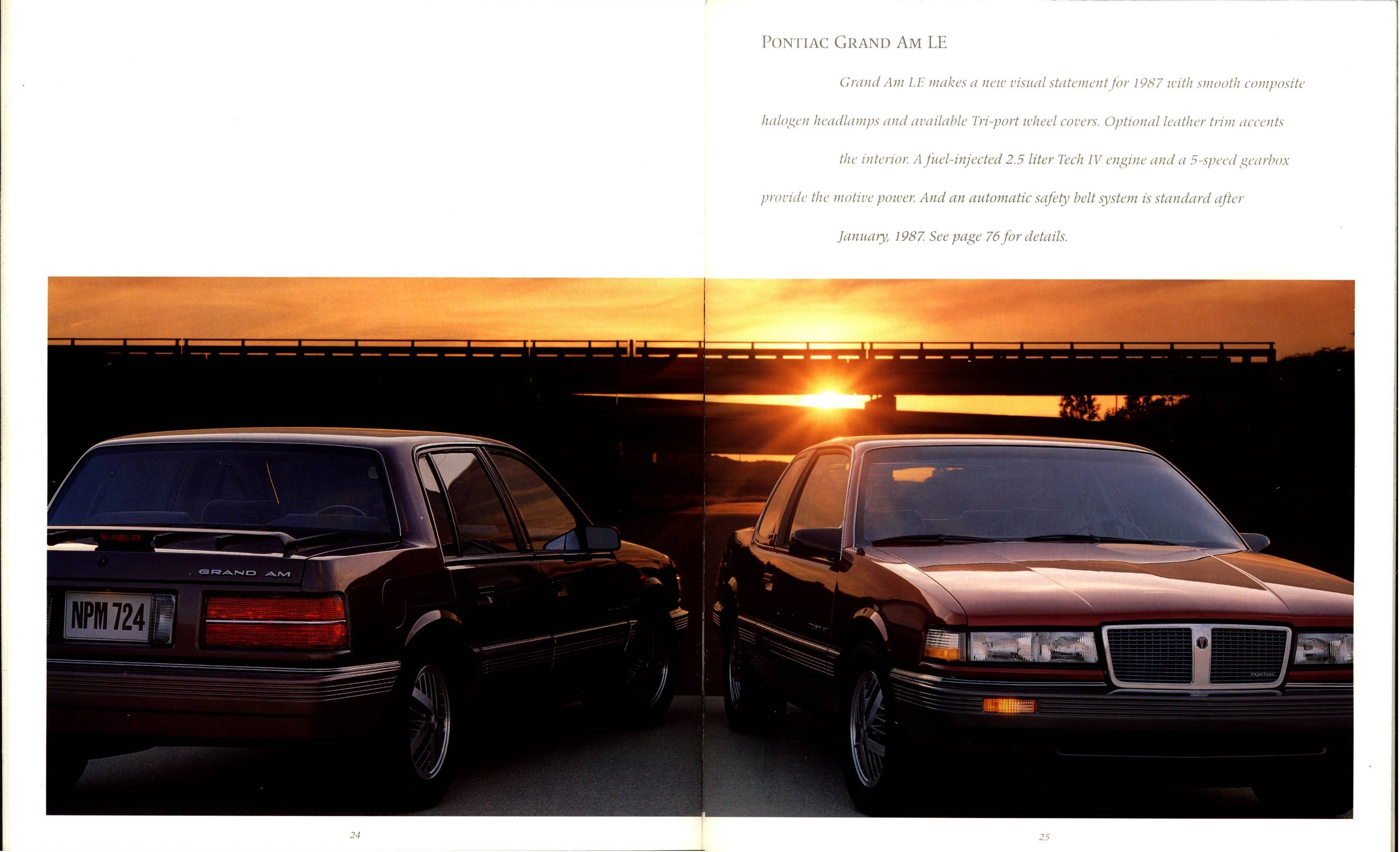 1987 Pontiac Full Line Prestige Brochure 24-25