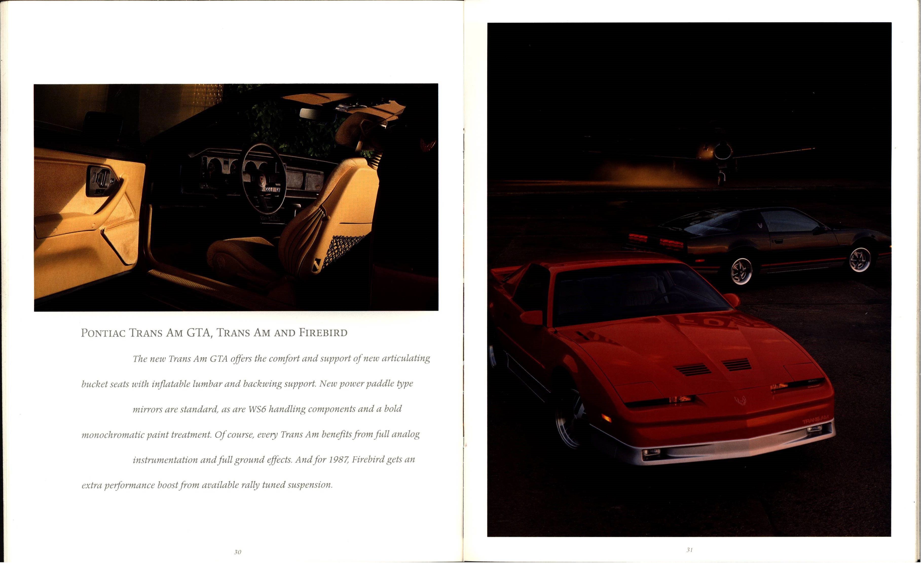 1987 Pontiac Full Line Prestige Brochure 30-31