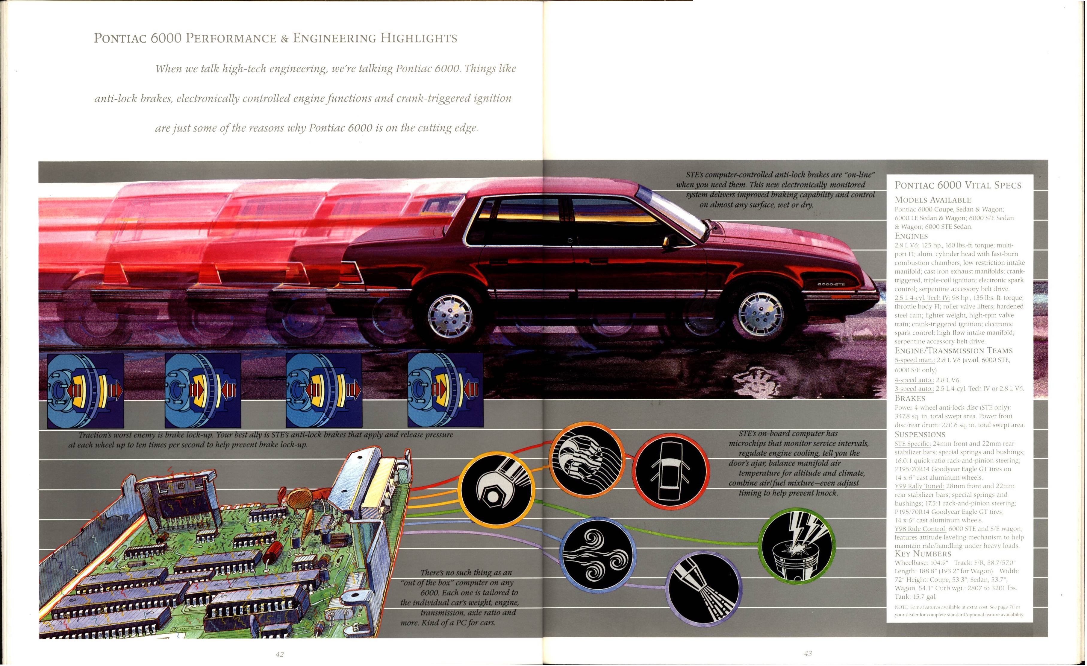 1987 Pontiac Full Line Prestige Brochure 42-43