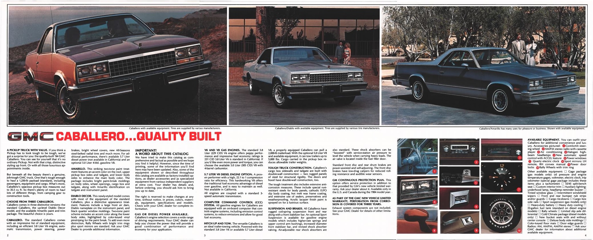 1984 GMC Caballero Brochure 02-03-04