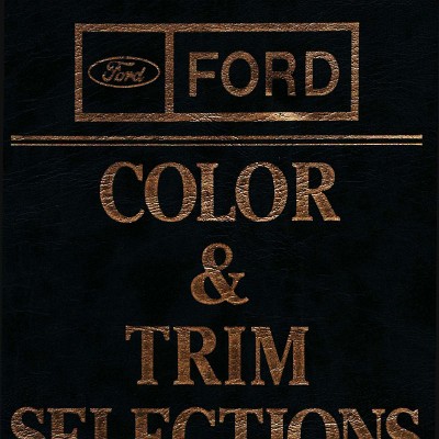 1986 Ford F-Series Color & Trim