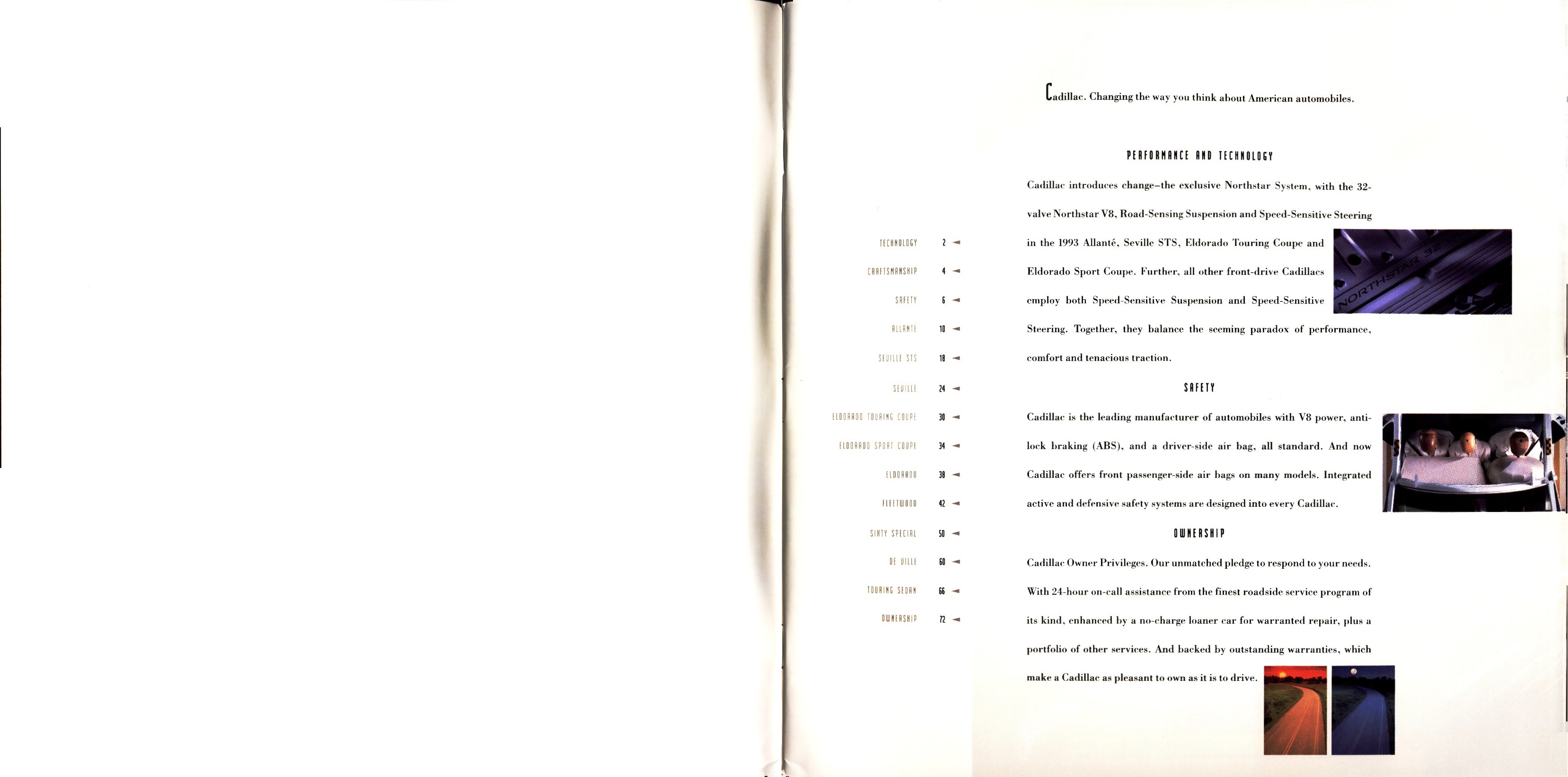 1993 Cadillac Full Line Prestige Brochure 00a-01