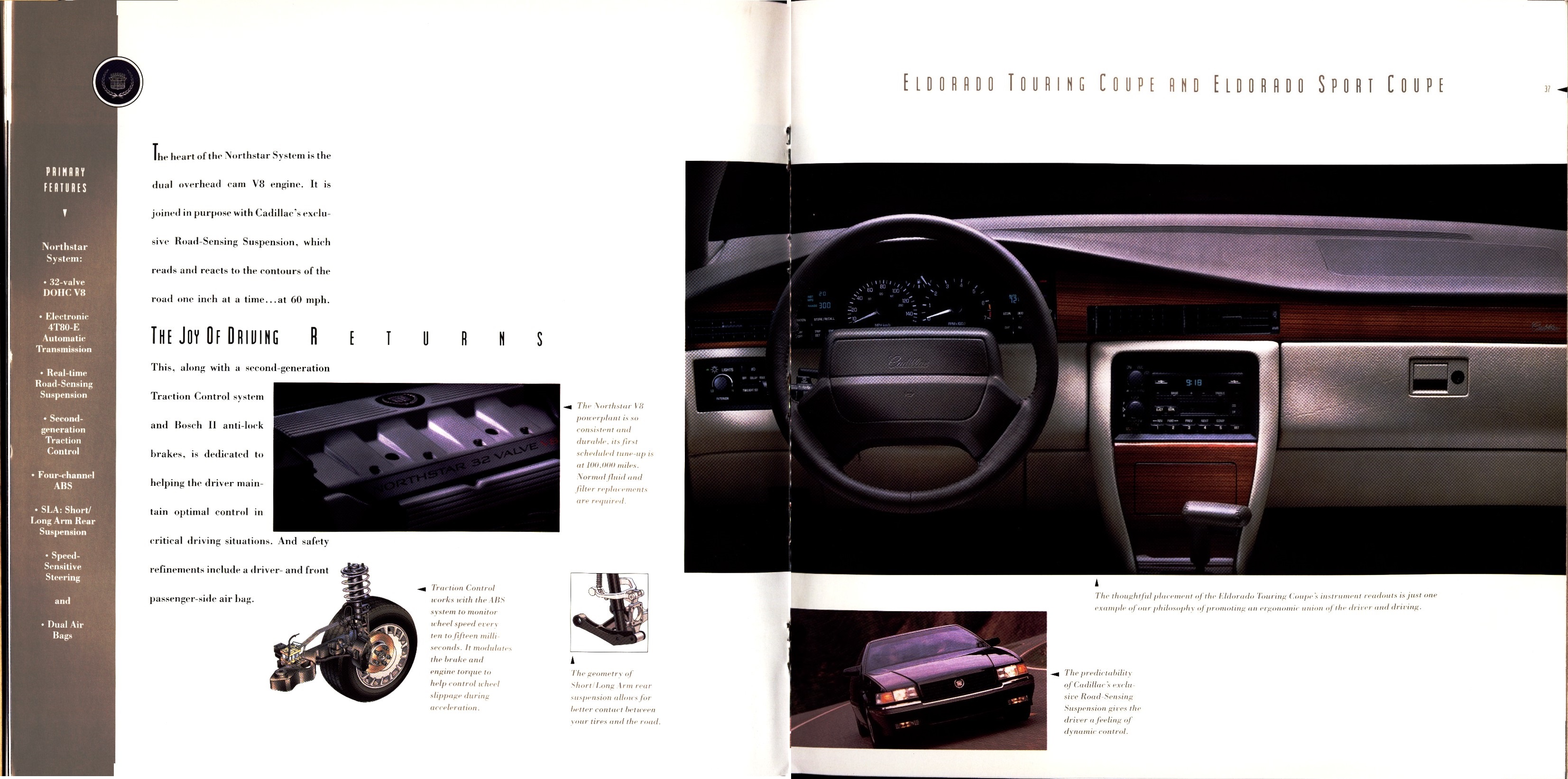 1993 Cadillac Full Line Prestige Brochure 36-37