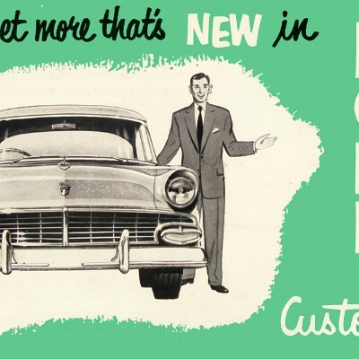 1956 Ford V8 Customline Foldout - Australia 1956 Ford V8 Customline Foldout - Australia