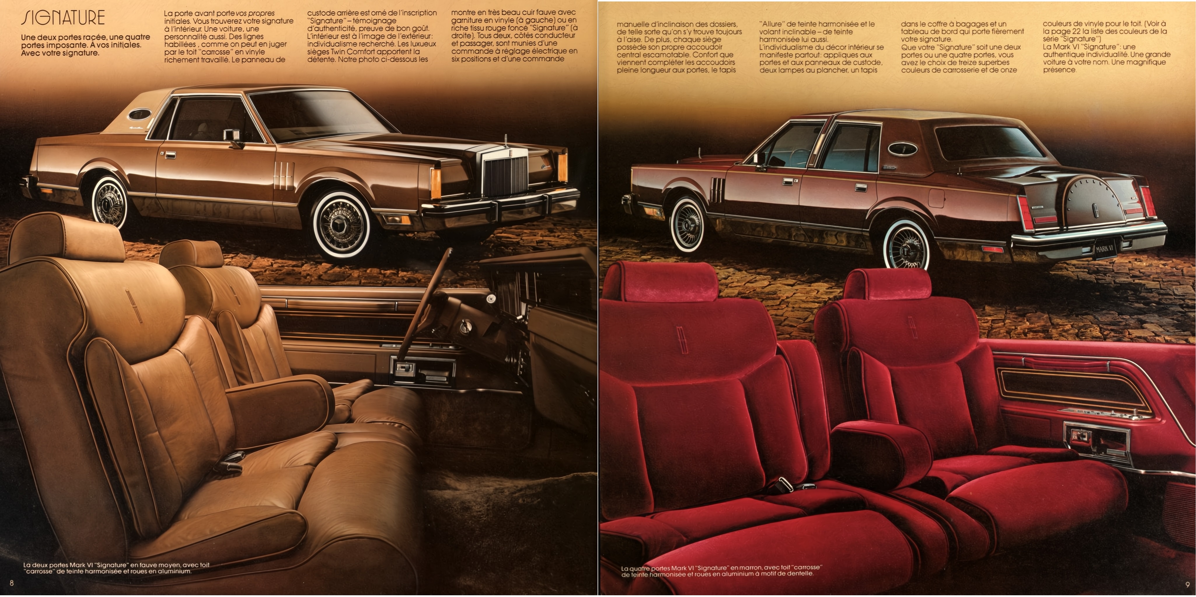 1982 Lincoln & Mark VI Brochure (Cdn-Fr) 08-09