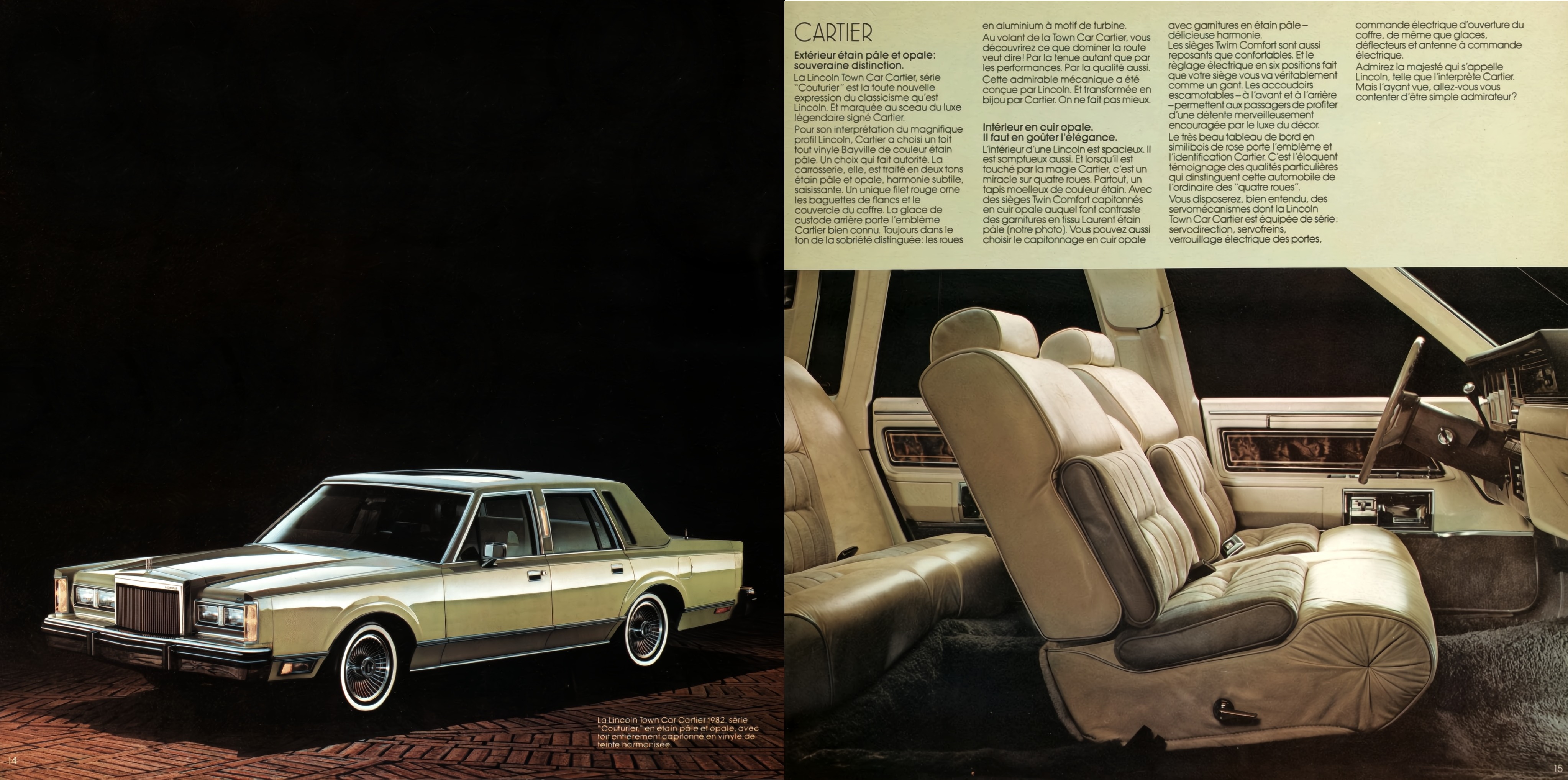 1982 Lincoln & Mark VI Brochure (Cdn-Fr) 14-15