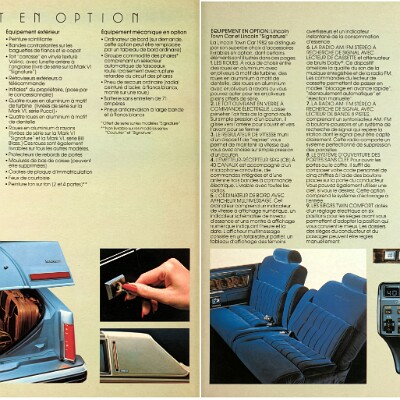 1982 Lincoln & Mark VI Brochure (Cdn-Fr) 18-19