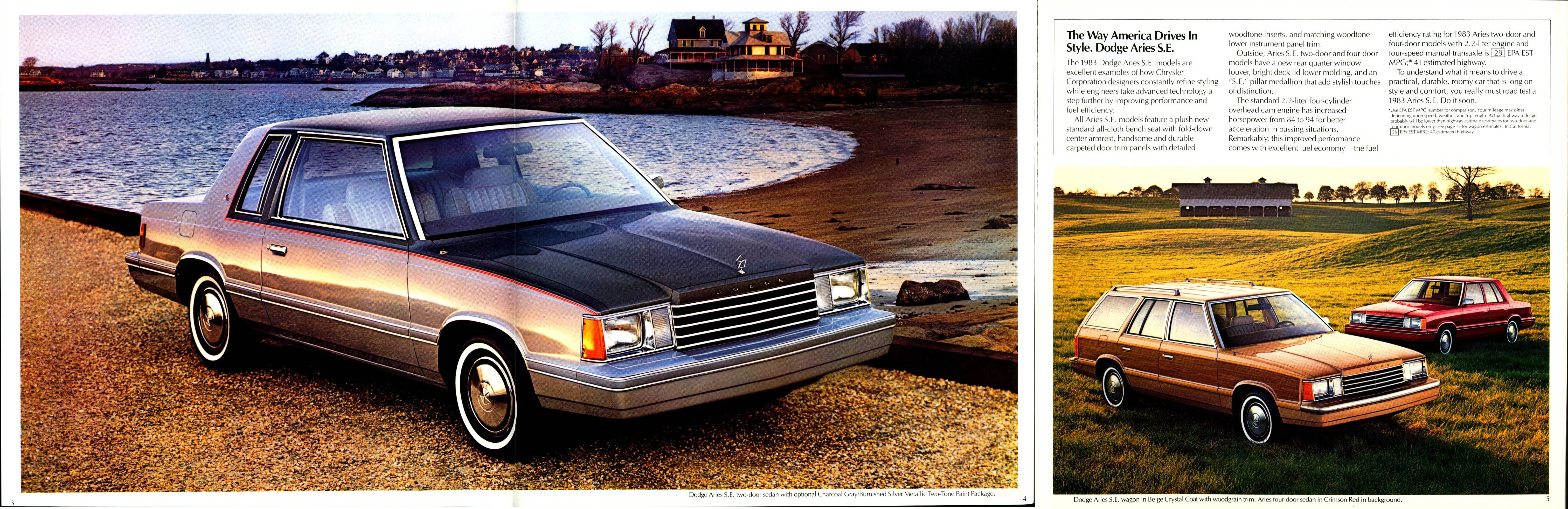 1983 Dodge Aries Brochure 03-04-05