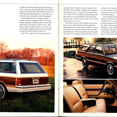 1983 Dodge Aries Brochure 12-13