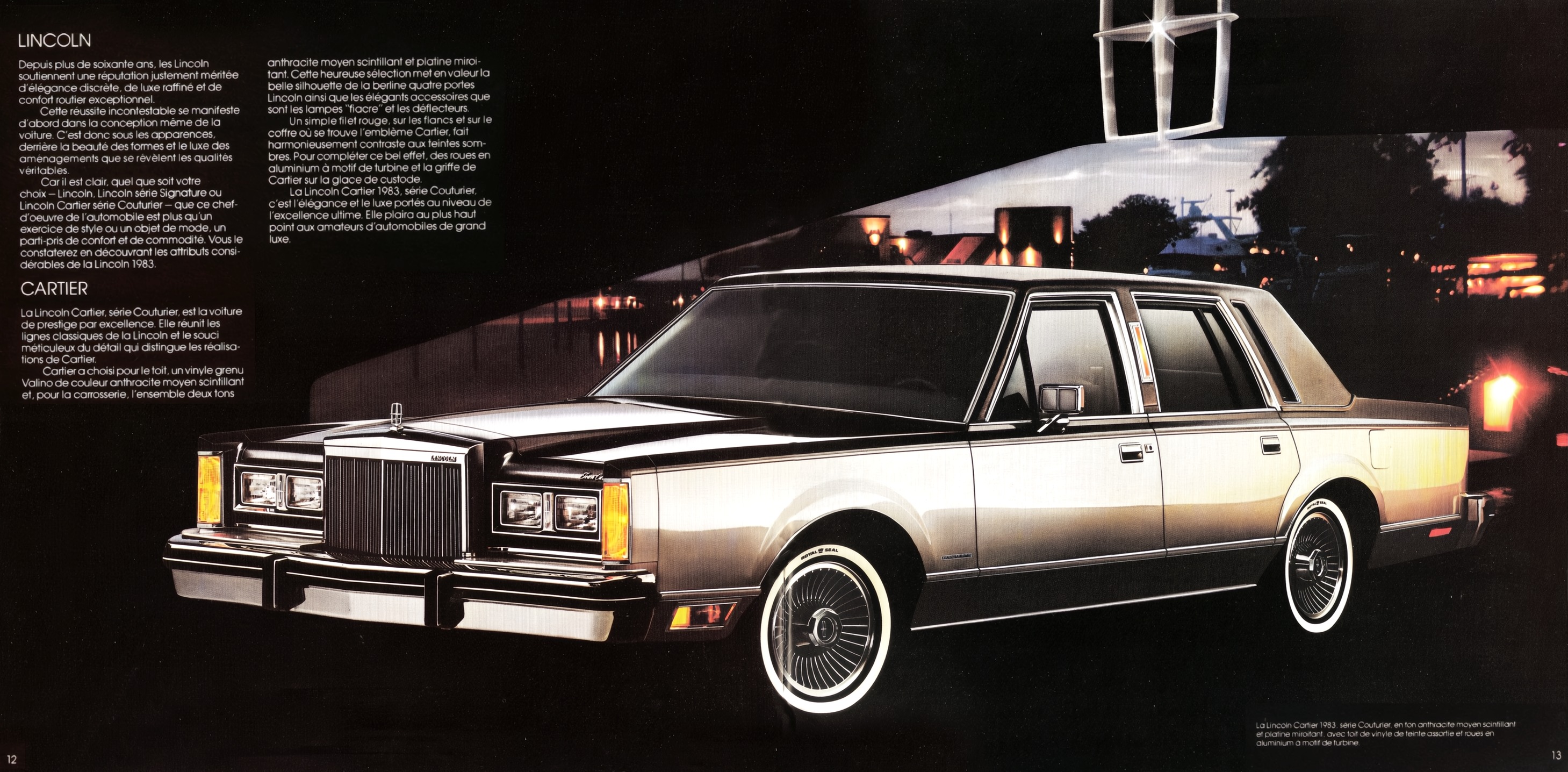 1983 Lincoln & Mark VI Brochure (Cdn-Fr) 12-13