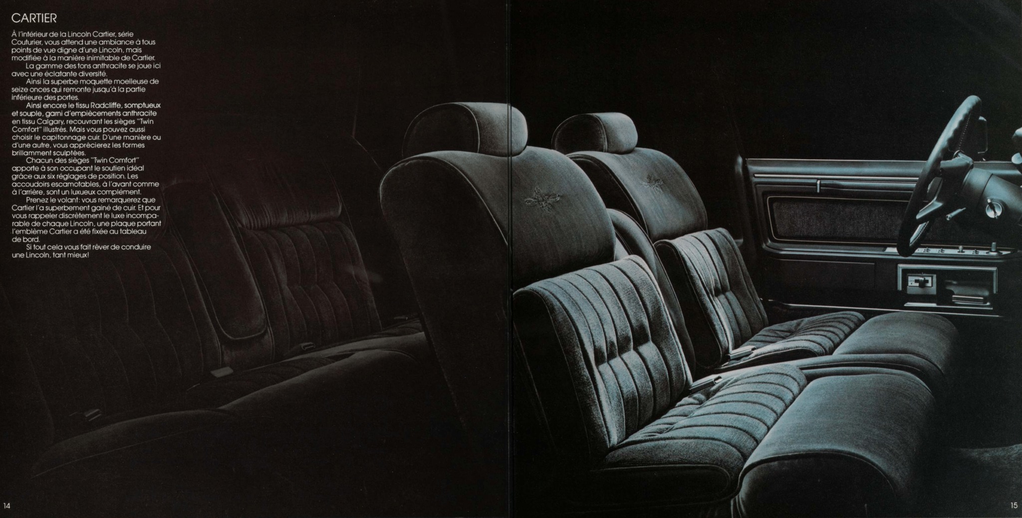 1983 Lincoln & Mark VI Brochure (Cdn-Fr) 14-15
