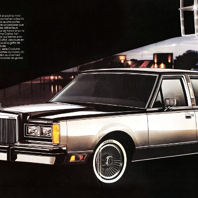 1983 Lincoln & Mark VI Brochure (Cdn-Fr) 12-13