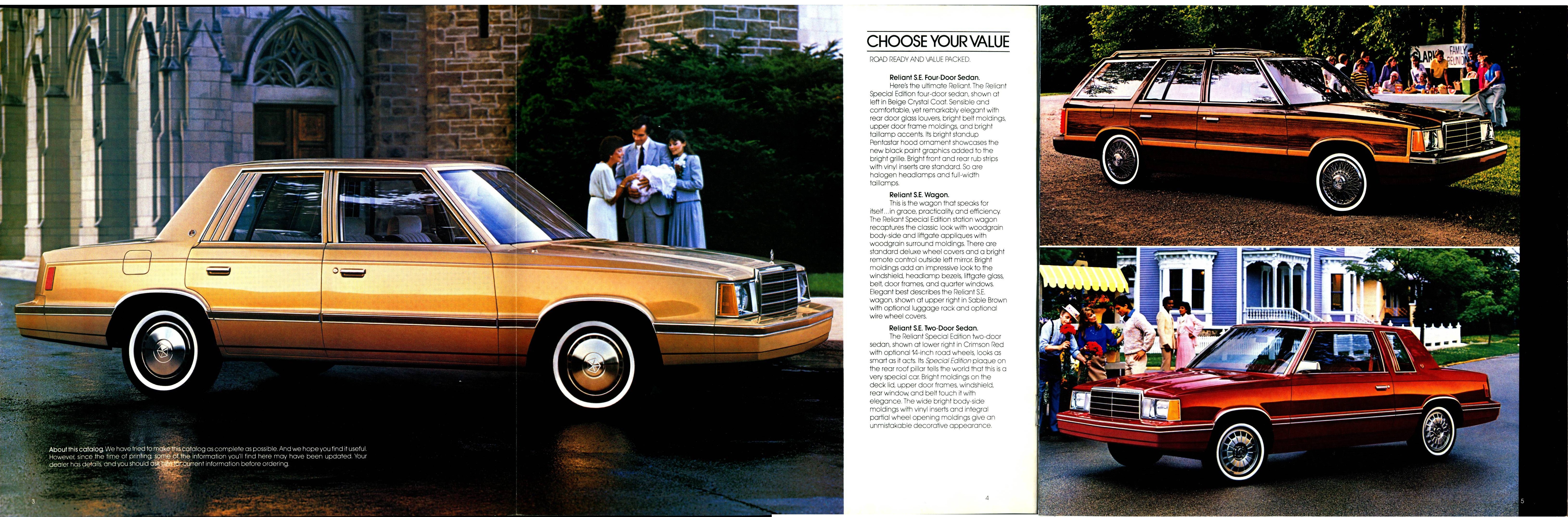 1983 Plymouth Reliant Brochure 03-04-05