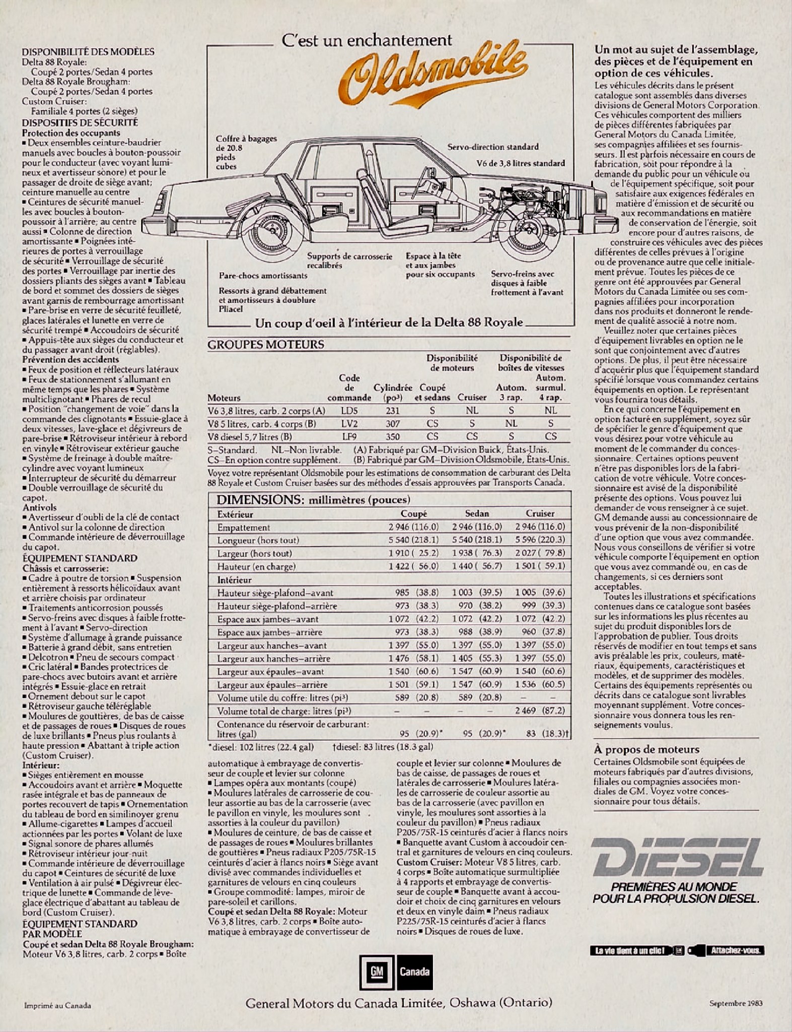 1984 Oldsmobile Delta 88 Brochure (Cdn-Fr) 06