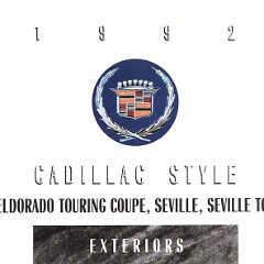 1992 Cadillac Eldorado & Seville Colors 1992 Cadillac Eldorado & Seville Colors