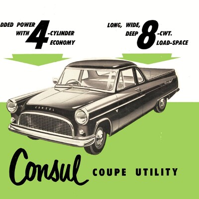 1959 Ford Consul Coupe Utility Foldout - Australia 1959 Ford Consul Coupe Utility Foldout - Australia
