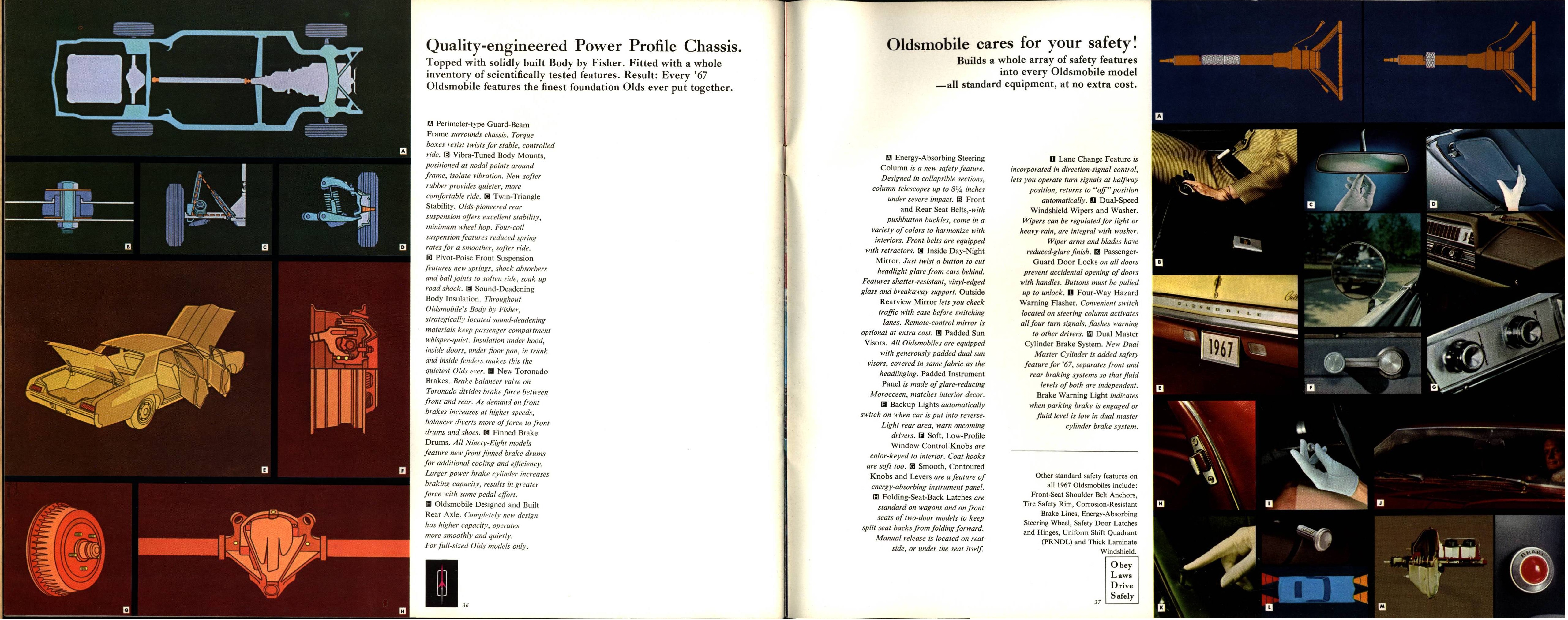 1967 Oldsmobile Full Line Brochure (Cdn) 36-37
