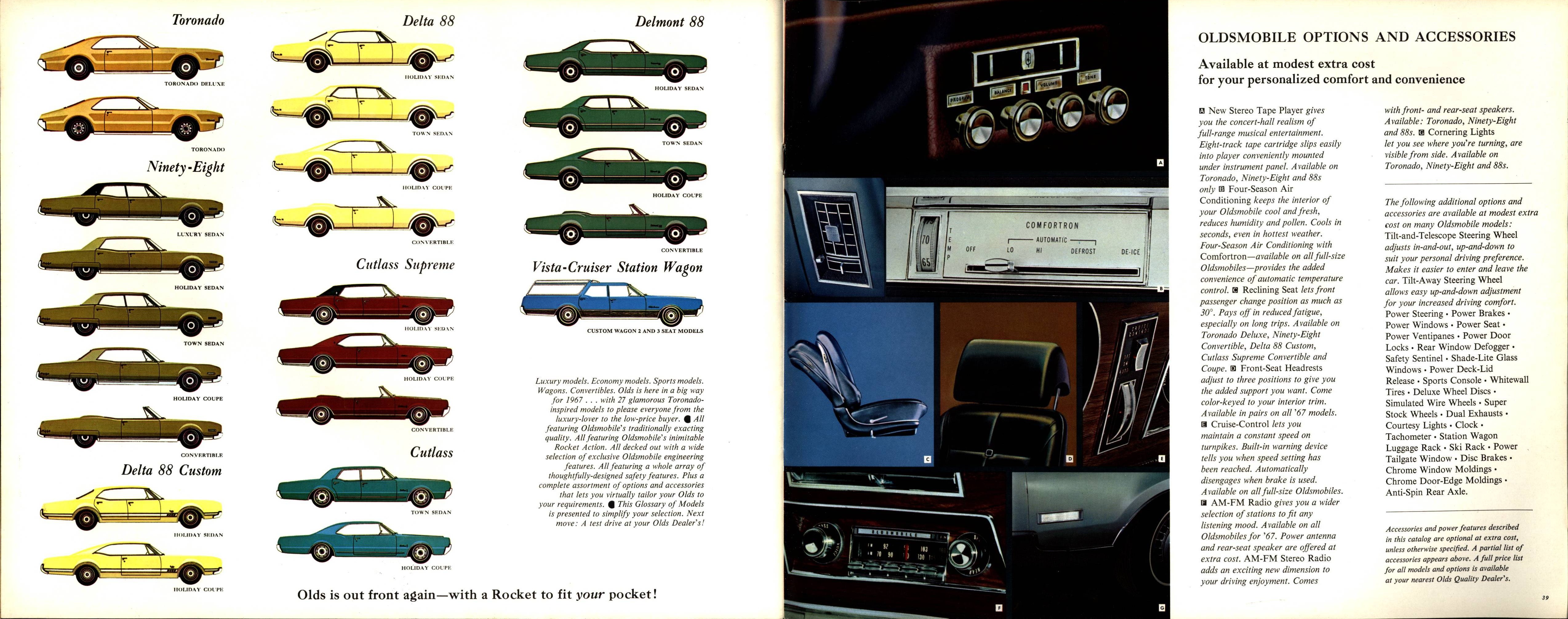 1967 Oldsmobile Full Line Brochure (Cdn) 38-39
